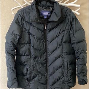 Land’s End down black puffer coat